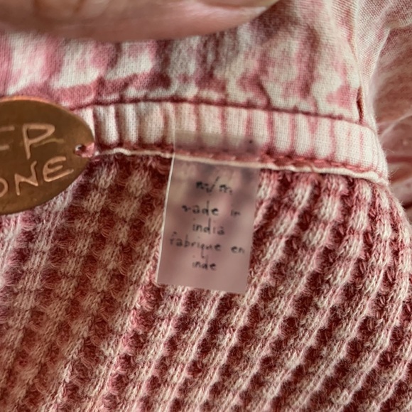 Free People Pink Button Down One Scout Jacket - Picture 5 of 7